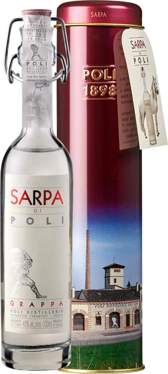 Grappa Sarpa di Poli Baby   - in Geschenkröhre - 