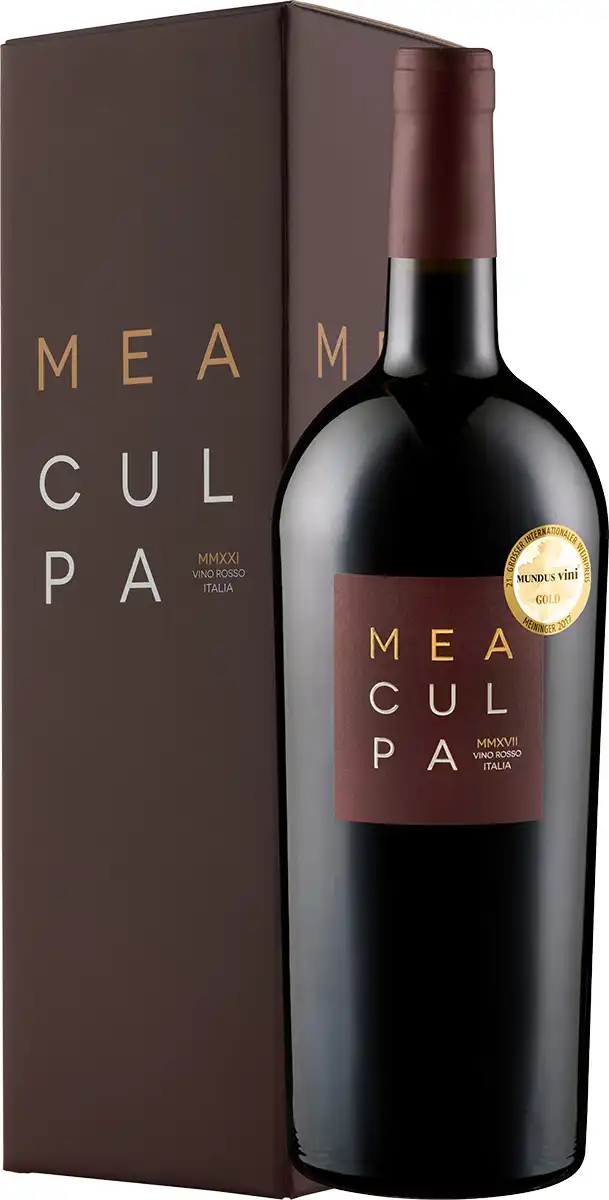 Mea Culpa Vino Rosso - Primitivo - Magnum im Geschenkkarton